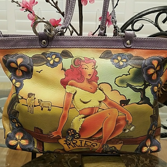 Isabella Fiore | Bags | Isabella Fiore Vintage Zodiac Aries Bag | Poshmark